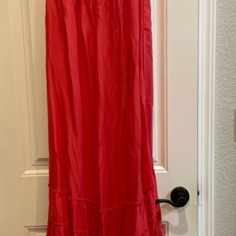 NWT Soma weekend Convertible Maxi Dress Red Small - Picture 2 of 7